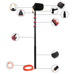 Brosse de voiture à cinq côtés en nylon avec long <span class=keywords><strong>manche</strong></span> nettoyage à poils doux avec poignée extensible pour voiture caravane bateau maison revêtement - Product Image 4