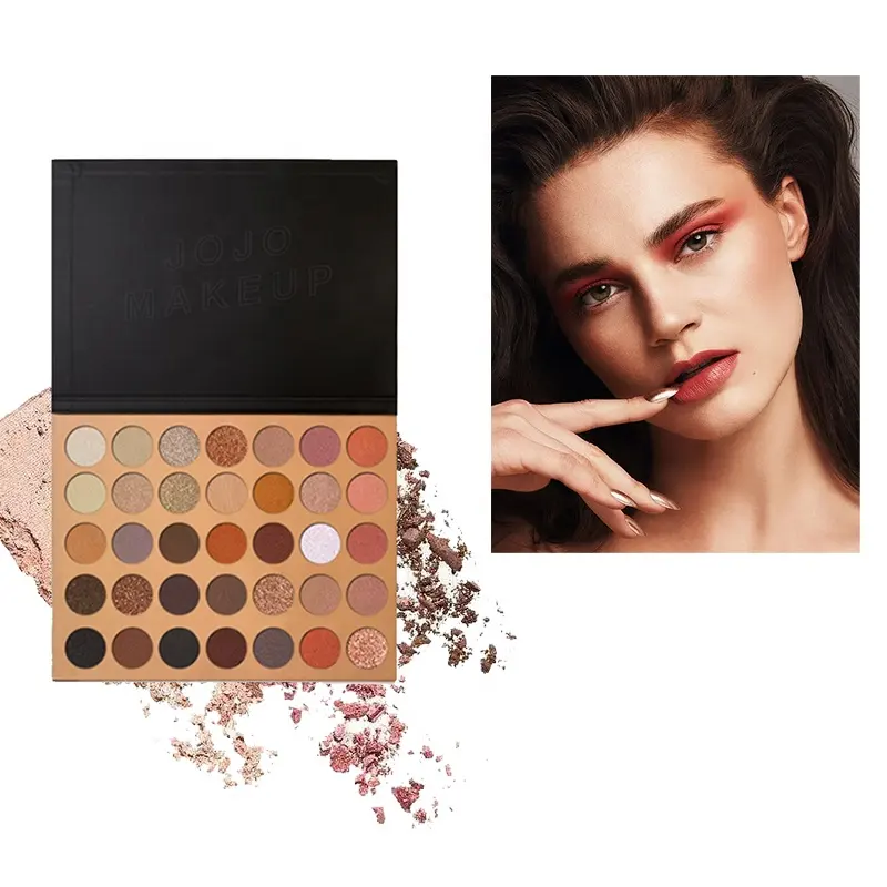 Paleta de sombra de ojos desnuda magnética, Etiqueta Privada, 35 colores, paleta de maquillaje, precio de fábrica