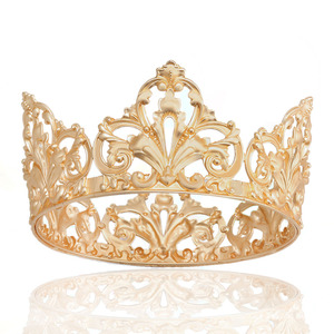 Fábrica personalizada <span class=keywords><strong>Príncipe</strong></span> boda tocado cristal corona Metal decorativo adulto Rey reina coronas - Product Image 3