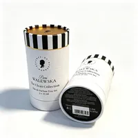Emballage en tube de papier rigide sur mesure, boîte cylindrique en carton de luxe pour flacon de parfum, cosmétique, sérum, huile essentielle