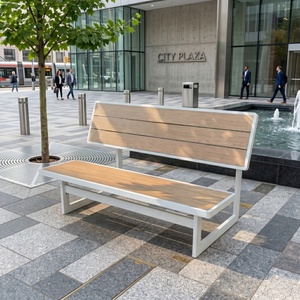 Banco <span class=keywords><strong>de</strong></span> Parque para Exteriores Económico Directo <span class=keywords><strong>de</strong></span> Fábrica, <span class=keywords><strong>de</strong></span> Aluminio y Madera Compuesta, Asientos Públicos para Jardín y Calle, Muebles Duraderos en Oferta - Product Image 1