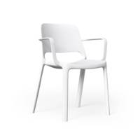 Chaise empilable moderne de jardin extérieur coloré en polypropylène pp Restaurant café chaises de salle à manger chaise en plastique nordique