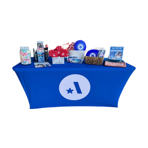 High Quality Custom Portable 100% Polyester <b>Advertising</b> <b>Table</b> <b>Covers</b> for Wedding Favors and Indoor/Outdoor Event Promotion - Product Image 3