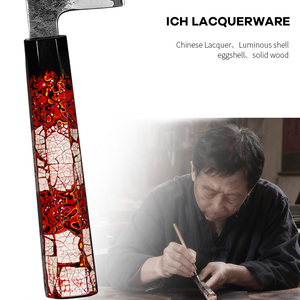 มีดกิวโตะญี่ปุ่น Konoll ขนาด 210 มม. มีดเชฟเหล็กผสม 3 ชั้น พร้อมเหล็กคาร์บอนสูง Aogami และด้ามจับหรูหรา - Product Image 3