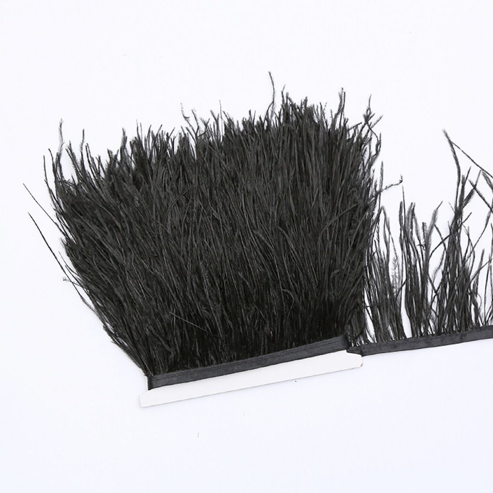 ostrich hair cloth edge-hair length 10-15cm