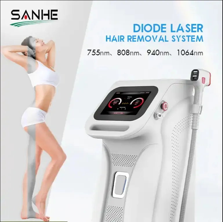 2024 CE Approved Design Salon Beauty Equipment 4 Wavelengths 755 808 940 1064nm Diode Laser Hair Removal 2000W Power Home Use