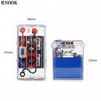 Enook Nouvelle boîte en plastique transparente étanche vide pour batterie LiFePO4 4S 12V 100/200/300Ah Stock UE