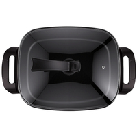 RAF R.5426 10L 1500W Marmite Électrique Antiadhésive Profonde avec Couvercle en Verre et Bouton de Contrôle de Température pour 8 Personnes, Idéale pour la Cuisine Familiale et la Table