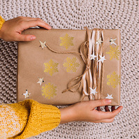 Autocollants ronds transparents dorés à chaud pour Noël, étiquettes adhésives pour scellage, emballage cadeau de fêtes, décoration