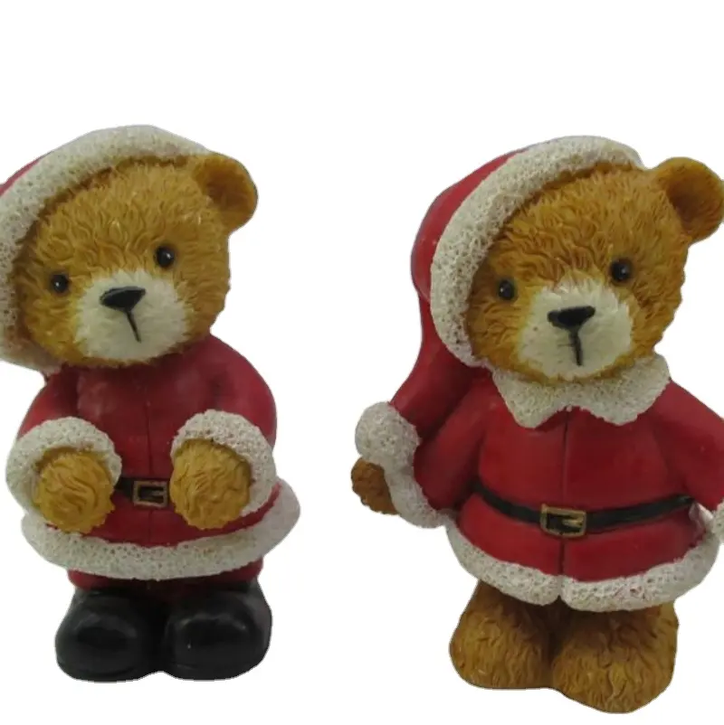 Großhandel Weihnachts ferien Dekoration zu Hause Keramik schöne Weihnachts bären