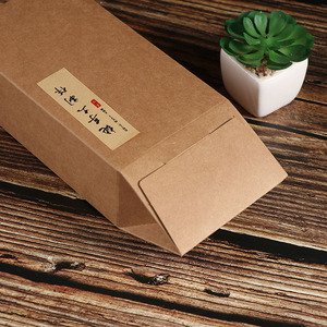 Boîte pliante en papier kraft pour emballage alimentaire, sachet <span class=keywords><strong>de</strong></span> médicaments chinois, patchs pour le ventre, fruits secs, thé, boîte d'emballage spécialisée avec logo personnalisé - Product Image 4