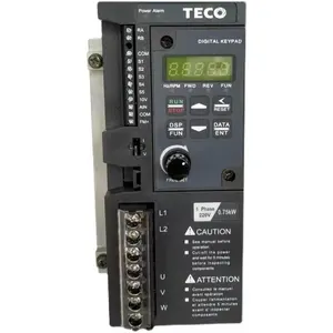 TECO อินเวอร์เตอร์ของแท้,S310-2P5-H1D 0.4KW 220V เฟสเดียวตัวแปลง Ac Drive VFD อินเวอร์เตอร์ความถี่ต่ำปรับความถี่ได้