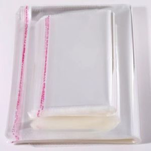 Sacs auto-adhésifs OPP avec bande de fermeture, sacs à bande longue, sacs plats à bande de fermeture blanche, sacs nacrés, sacs à bijoux, en stock directement de l'usine. - Product Image 3