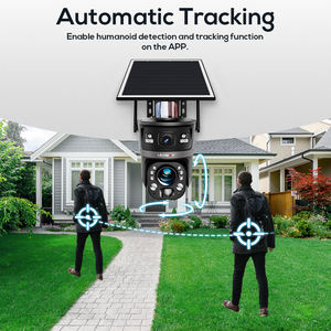 Caméras de sécurité PTZ LS VISION Ubox 4G/Wifi, vision nocturne couleur, solaires, étanches IP66, audio bidirectionnel, double objectif 6MP, double écran - Product Image 6