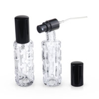 Bouteille d'emballage cosmétique de forme unique 10ml 15ml atomiseur d'échantillon bouteilles en verre de vaporisateur de parfum rechargeables avec le jet de brouillard fin