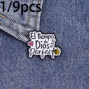 Broche personnalisée créative en émail souple, badge en alliage pour sacs et manteaux, épinglette de style mode, cadeaux uniques pour amis et <span class=keywords><strong>famille</strong></span> - Product Image 3