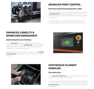 Impresora 3D Industrial Antinsky BigRep VIIO250, Impresiones de Alta Resolución Continuas, Impresora 3D de Gran Formato - Product Image 5