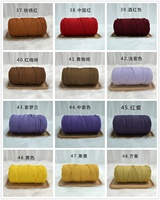 Dyed 100% Polyester Yarn 4mm Hollow Braided Cotton Rope 300g Elastic Round Wire Yarn for DIY Handmade Bags