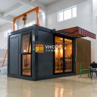 Structure en acier préfabriquée pour petite boutique/petit commerce/maison conteneur, longue durée de vie, idéale pour la conception de café