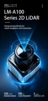 Sensor Lidar Optik Interaktif Lidar Magic A100C 50m 200k Titik/detik 100Hz Aman untuk Mata 360 derajat Permainan Bola Imersif