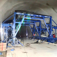 Chariot d'assemblage en acier industriel pour panneau de coffrage de fossé de drainage en forme d'arc dans les tunnels routiers