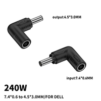 Adaptateur 7450 vers DC 4530 5521 5525 6037 PD 90 degrés coudé 4.5mm * 3.0mm adaptateur de charge mâle pour H-P Dell HP ASUS Lenov