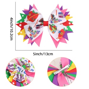 Nouveaux nœuds de cheveux en tissu pailleté pour filles, dessin animé, pour la rentrée scolaire et les fêtes, accessoires de cheveux de princesse pour enfants - Product Image 5