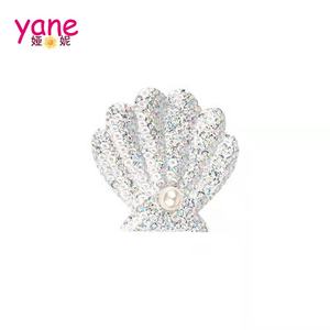 Fashion bentuk cangkang kecil dengan satu klip buaya mutiara klip aksesoris rambut anak klip - Product Image 6