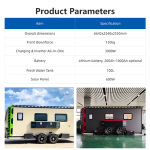 Maison mobile moderne de 22 pieds sur roues, <span class=keywords><strong>caravane</strong></span> résidentielle complète pour une vie de longue durée en Australie, capacité de 4 personnes, en vente - Product Image 6