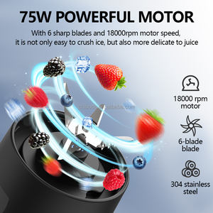 Thông minh di động không thấm nước Máy ép trái cây vắt Máy USB có thể sạc lại trộn cup điện Nhà Bếp Máy xay sinh tố bé thực phẩm - Product Image 3