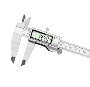 Hoge Precisie Plastic Koolstofvezel Insize Digitale 150Mm Duim Elektrische Wijzerplaat Roestvrij Staal Glijdende Elektronische Nonius Remklauw - Product Image 1