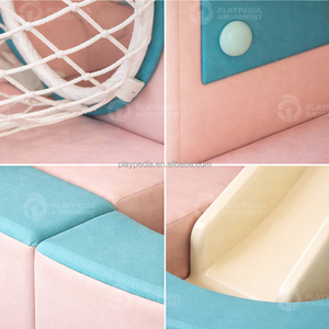 Aire de jeux intérieure durable, sûre et moderne pour enfants, ensemble de jeux souples pour la maison, aire de jeux commerciale pour enfants avec toboggan et piscine à balles - Product Image 2