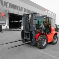 Chariot élévateur diesel JINLONG CPC-35 3,5T à couple élevé, homologué CE, 4x4, tout-terrain, mât 2/3 étages, chariot élévateur tout-terrain