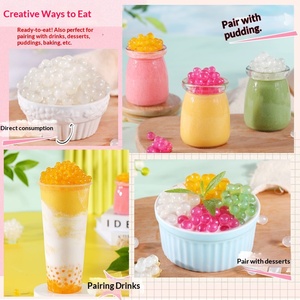 Doking Lychee Popping Boba 850g Perles Éclatantes pour Boissons <span class=keywords><strong>Bubble</strong></span> <span class=keywords><strong>Tea</strong></span>, Garniture de Dessert, Jus de Fruits - Product Image 5