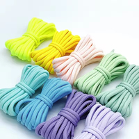 Vente en gros de lacets ronds de 5mm pour baskets 50-160cm 39 couleurs de lacets de chaussures de sport