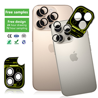 Verre trempé anti-reflet pour objectif d'appareil photo mobile, vente en gros, pour iPhone 14 15 16 Pro Max