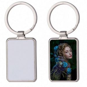 <b>Custom</b> DIY Metal Key Chain Blank Personalize Photo Sublimation Keychain Blanks Heart Rectangle Keyring Sublimation Souvenir Gift - Product Image 3