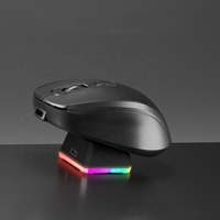 Mouse Tablet 2.4G nirkabel, Mouse komputer mode ganda dengan Dok pengisian daya, Mouse nirkabel isi ulang daya dengan stasiun pengisian daya