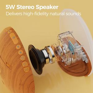 Hi-FiD Máquina <span class=keywords><strong>de</strong></span> ruido blanco Ayuda para dormir Grano <span class=keywords><strong>de</strong></span> madera Amanecer Despertador y máquina <span class=keywords><strong>de</strong></span> sonido Luz nocturna - Product Image 4