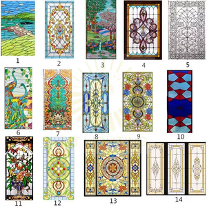 Panneaux de vitraux personnalisés faits à la main Verre décoratif pour armoires portes fenêtres murales pour intérieur résidentiel et commercial - Product Image 5