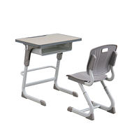 Ensemble bureau et chaise en bois moderne pour étudiants, hauteur réglable, mobilier universitaire pour bureau à domicile, salle de classe, bureau pour enfants