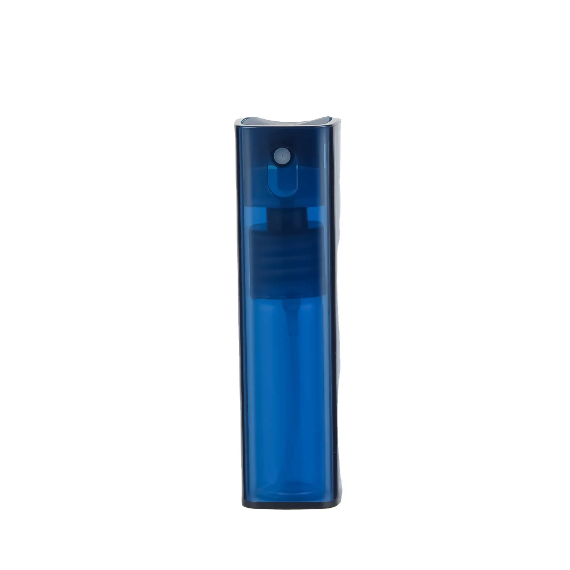 Hot Verkoop Gratis Sample Mini Vierkante Vorm Blauw Nieuwe Ontwerp Plastic Huisdier Spray Fles