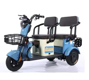 three wheel bicycle electric adult tricycle hot sale 3 Wheels Electric Bike Can carry 3 people Tricycle Electric Bike