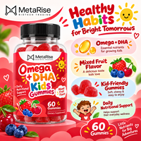Complément alimentaire en gommes Omega DHA pour adolescents, marque privée OEM, nutrition cérébrale, 60 unités, 90 g