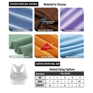 Nuevo Sujetador de yoga Fitness Active Wear Logotipo personalizable Diseño de cuello cuadrado Sujetador de yoga con tiras cruzadas en la espalda - Product Image 3