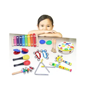 Nhạc Cụ Cho Trẻ Em, Nhạc Cụ Gõ Bằng Gỗ, Đồ Chơi Xylophone Tambourine Cho Giáo Dục Mầm Non