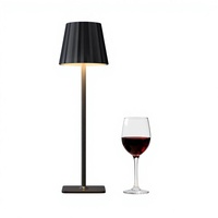Lampe de bar moderne nordique à LED avec commande tactile, lumière de salle à manger de restaurant, charge sans fil, lampe de table en métal fer pour hôtel