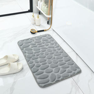 Tapis de bain antidérapant en polyester <span class=keywords><strong>FIGOO</strong></span>, doux et confortable, absorbe bien l'eau, idéal pour la cuisine, la douche, les toilettes, design moderne - Product Image 3