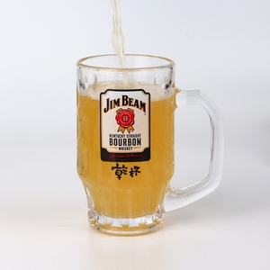 Ly Uống Nước Thân Thiện Với Môi Trường, Ly Bia Thủy Tinh Cá Nhân, Được Chạm Khắc Trong Suốt, Có Tay Cầm - Product Image 5