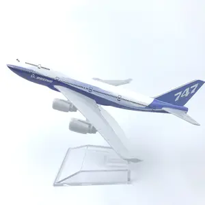 2021 New Style Boeing 747 16cm Die Cast Metal Toys Airplane Model Toy Alloy Model Plane for Birthday Gift